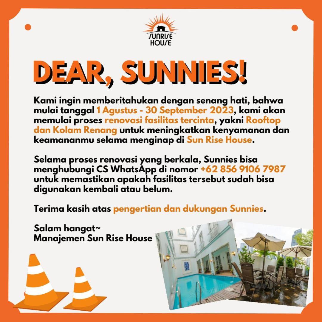 Sun Rise House Hotel Jakarta Exterior photo